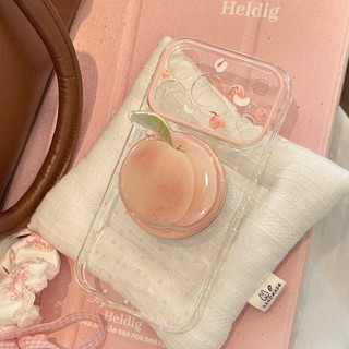 [Sheren] Ốp điện thoại Girl Heart Fresh Peach Thích hợp cho i17 16 15 14 13 12 11 pro max Vỏ bảo vệ chống sốc