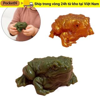 POCKETN Ếch Mô PhỏngToy, Mềm Dính Ếch Bóp, Ngộ nghĩnh Giảm Căng Thẳng Con cóc Bóp Đồ Chơi Đồ Chơi Tricky