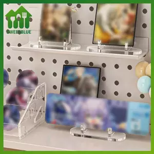 SWEET 5pc Acrylic Clear Stand Acrylic Easel Display Stand Đa chức năng Display Stand cho thẻ đĩa n