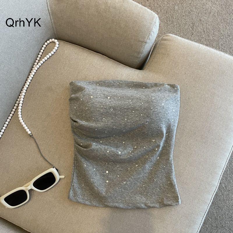 Nhà Máy Thời Trang Gợi Cảm Kim Cương Giả Dây Áo 3 Màu Nữ Phù Hợp Với Ngày Lễ Chắc Chắn Không Tay QrhYK