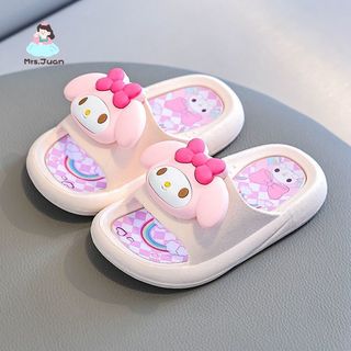 Dép cho bé gái – Hình My Melody & Kuromi, mềm mại, đế chống trượt, thoáng khí, dùng trong nhà & tắm