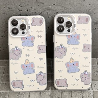 Ốp Lưng iPhone Voi Con IMD Cứng Trắng, Chống Sốc, Bảo Vệ Camera - iP 7/8/Plus/X/XS/XR/11/12/13/14/15/16/17/Pro/Max