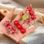 AqToCna Kẹp Tóc Dễ Thương Sáng Tạo Mô Phỏng Thực Phẩm Kẹp Tóc Phụ Kiện Tóc Hawthorn Candied Haws Kẹp Bên Trái Cây Ngộ nghĩnh Mũ Cho Nữ AqToCna