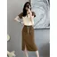 Bộ váy mùa hè phù hợp với váy giảm tuổi Váy nữ mỏng hơn Nhìn đường phố chiên thời trang thông thường Phong cách thể thao Trượt tuyết nửa chiều