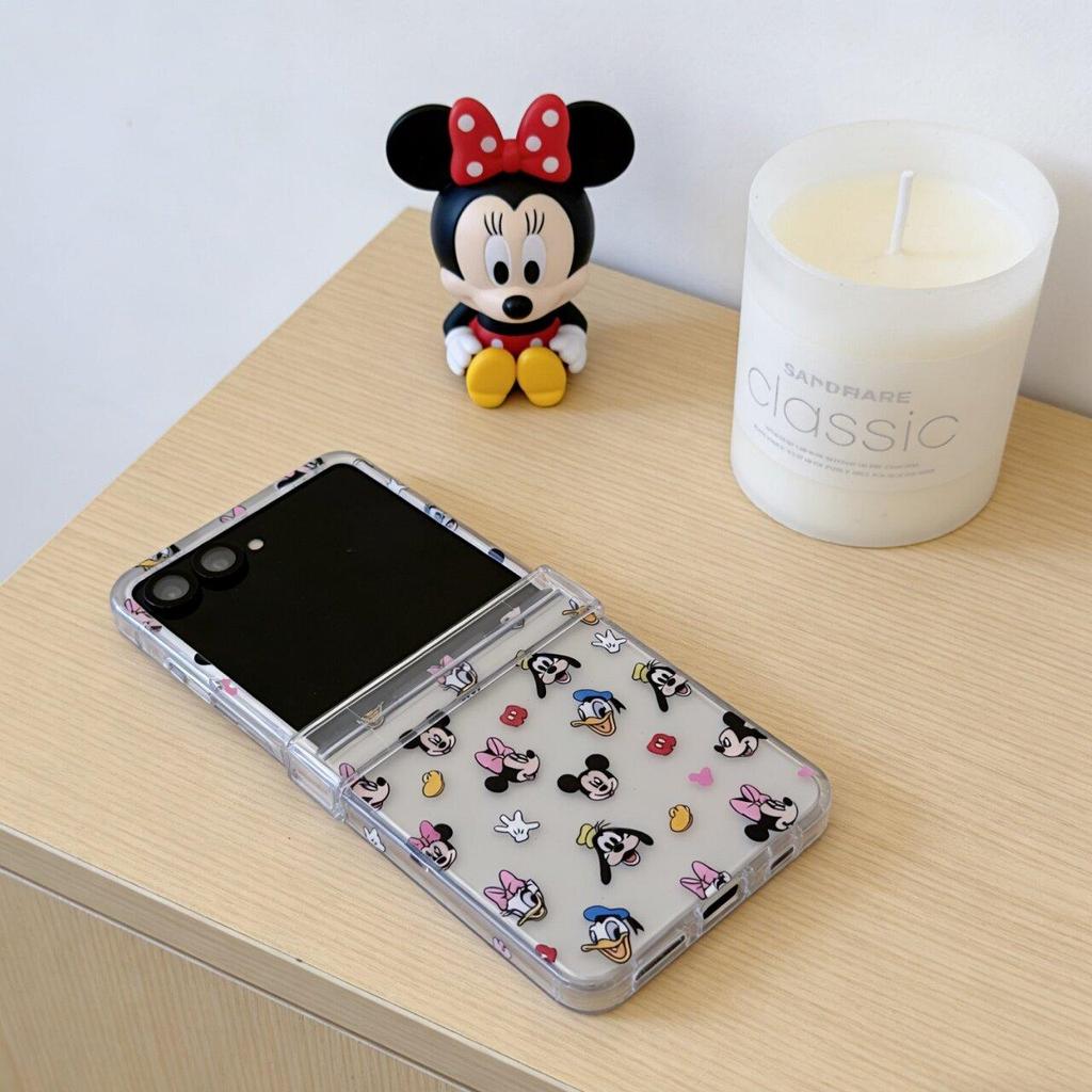 Thích Hợp Cho Samsung Galaxy ZFlip7 zflip6 Tất Cả Màn Hình Minnie Giá Đỡ Vỏ Điện Thoại Dây Gấp Vỏ Cứng Cho Z Flip 7 6 5 4 3 5G Vỏ Bảo Vệ