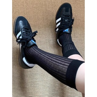 [Tất nữ oklife] Tất Cotton mỏng trên đầu gối mùa xuân hè uốn ống cao Tất nữ jk Tất bê phong cách Preppy Cô gái ngọt ngào Cọc cọc