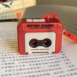 VRZ Móc khóa hộp nhạc Vintage di động DIY, móc khóa chuyển động giai điệu, đồ chơi âm nhạc, quà tặng HOT
