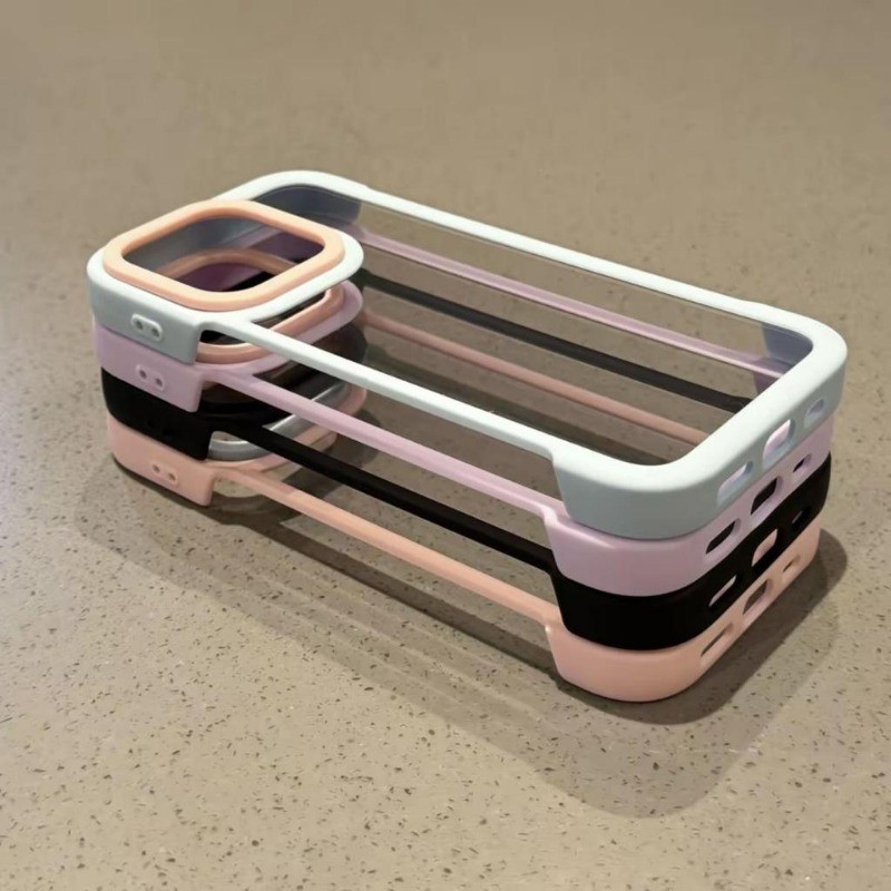 Nhẹ Sang Trọng Nửa Gói Tản Nhiệt Ốp lưng Cứng Thích Hợp Cho IPhone 17 16 15 14 13 12 11 Pro Max Plus Ốp lưng Ốp Lưng