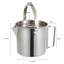Ấm đun nước bằng thép không gỉ ngoài trời SQ3 1.2L Leo núi và cắm trại Nồi treo di động Dụng cụ nấu ăn QS3