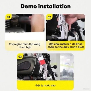 Giá đỡ cốc đa năng - Gắn mọi loại xe (máy, đạp, điện) - Giữ chặt bình, chạy không đổ - Điều chỉnh kích thước dễ dàng