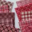 Cotton Nguyên Chất In Hình Hồng Mary Né Kiểm Tra Phong Cách Vải Đơn Giản Cổ Điển Đỏ Kiểm Tra Vải Handmade Đầm Vải 5.5