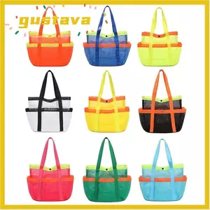 Túi Tote Đi Biển GUSTAVA, Túi Bảo Quản Bãi Biển Lưới Khô Nhanh Thoáng Khí, Túi Vệ Sinh Di Động Có Thể Gập Lại Dung Tích Lớn Đa Năng Cho Du Lịch Bơi lội Đồ Cần Thiết