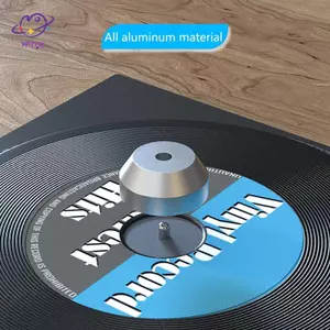 HFTOY 1 Máy Ghi Dome Trung Tâm Adapter Đa Năng 45 RPM Ghi Chuyển Đổi Bàn Xoay Phụ Kiện Nhôm Cho 7 Inch Máy Ghi Vinyl ~