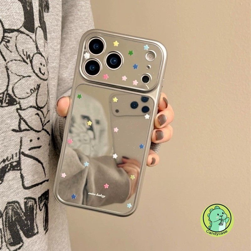 Ốp Điện Thoại Gương Ngôi Sao Dễ Thương Cho Honor 600 500 400 300 200 100 90 Smart 80 SE GT 70 60 Magic 8 7 6 Pro Lite 5G 4G Vỏ Sang Trọng Hoạt Hình Đơn Giản Ins Phong Cách Trang Điểm Vỏ Mềm