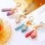 GRDH Kim Cương Đại Dương Vỏ Ốc Sò Xe Móc Khóa Kim Loại Dễ Thương Nữ Túi Mặt Dây Chuyền Móc Chìa Khóa Vòng Sáng Tạo Mặt Dây Chuyền Nhỏ