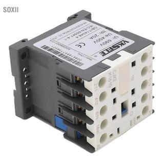Soxii Công tắc contactor 220V 16A Lắp đặt dễ dàng Khả năng chịu lực tốt Điện tiêu thụ điện năng thấp cho tòa nhà