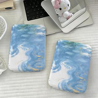 Gương gấp biển xanh và sóng nước thiết kế đơn giản thư giãn