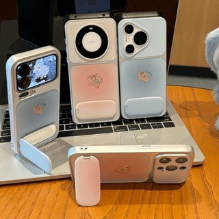 Dành Cho IPhone 17 16 15 14 Plus 13 12 11ProMax X XR XS Cartoon Pony gương đứng trường hợp điện thoại