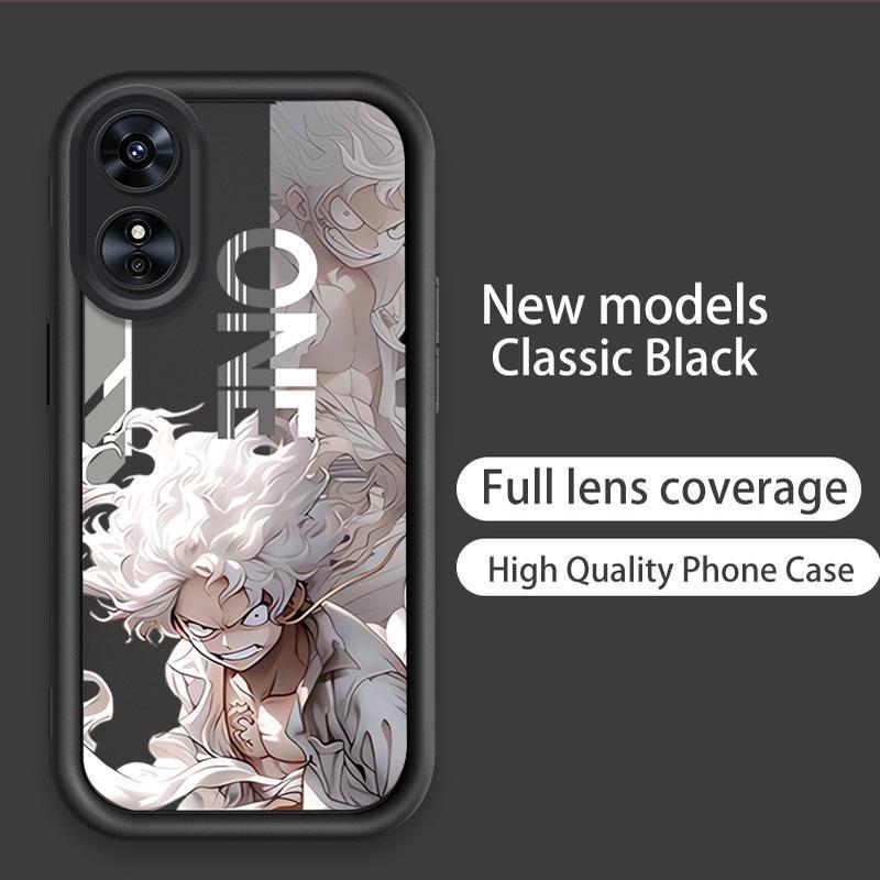 Ốp Lưng Cho OPPO A17 A17K A18 A38 A58 A60 4G Hoạt Hình Silicon Mềm Đáng Yêu TPU One Piece Five Gear Luffy Angel Eye Vỏ Điện Thoại Chống Sốc