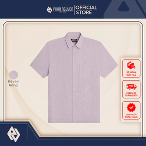 Áo sơ mi sợi sen nam Phan Nguyễn, chất liệu cao cấp, mềm mại, thoáng mát, màu sắc đơn giản, hiện đại SMC.495