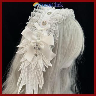 [Còn hàng] Băng đô tai mèo FURNICLICK, Quấn đầu ren Cosplay, Mũ đội đầu nơ Lolita dành cho nữ