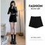 Quần Short Đen Nữ 2024 Ngoài Mặc Cao Cấp Mông Ôm Hơn Nhìn Nóng Bé Gái Skinny Quần Legging Hot Quần Hot 5.12