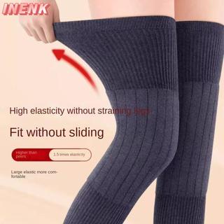 INENK ếng đệm nẹp đầu gối, Dụng cụ làm ấm chân màu đen / xám bằng len Cashmere, Dụng cụ bảo vệ đầu gối KneeCap