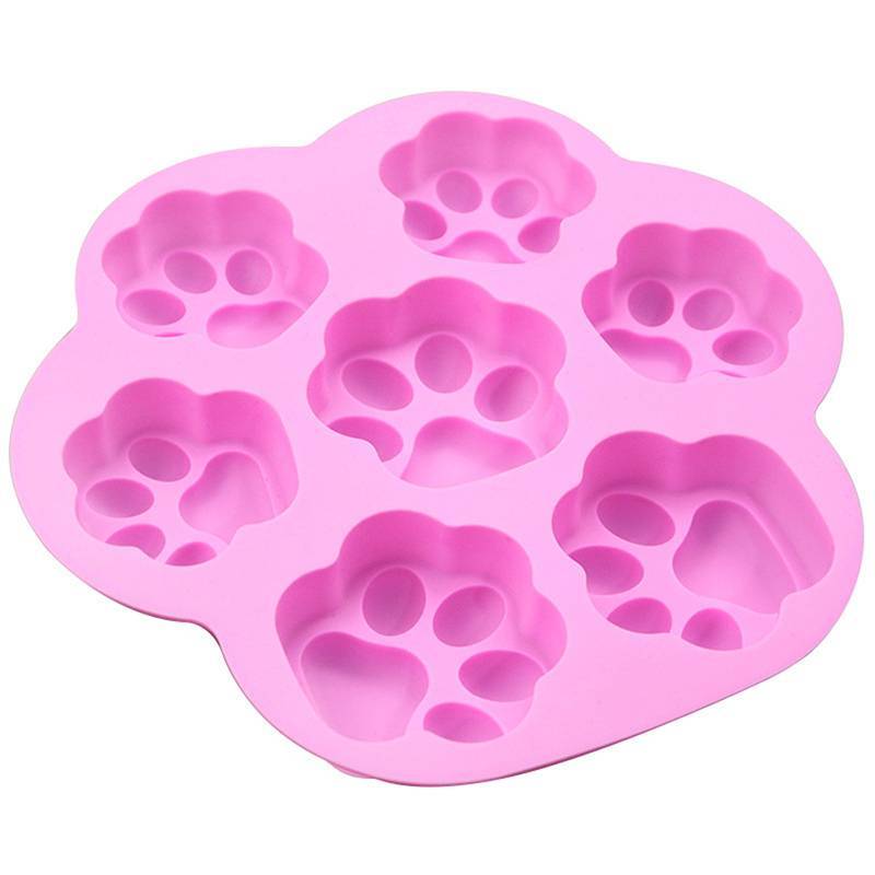 NS Khuôn Silicon Đáng Yêu Paw Ice Cube Xà Phòng Fondant Trang Trí Hình Silikon Khuôn NS