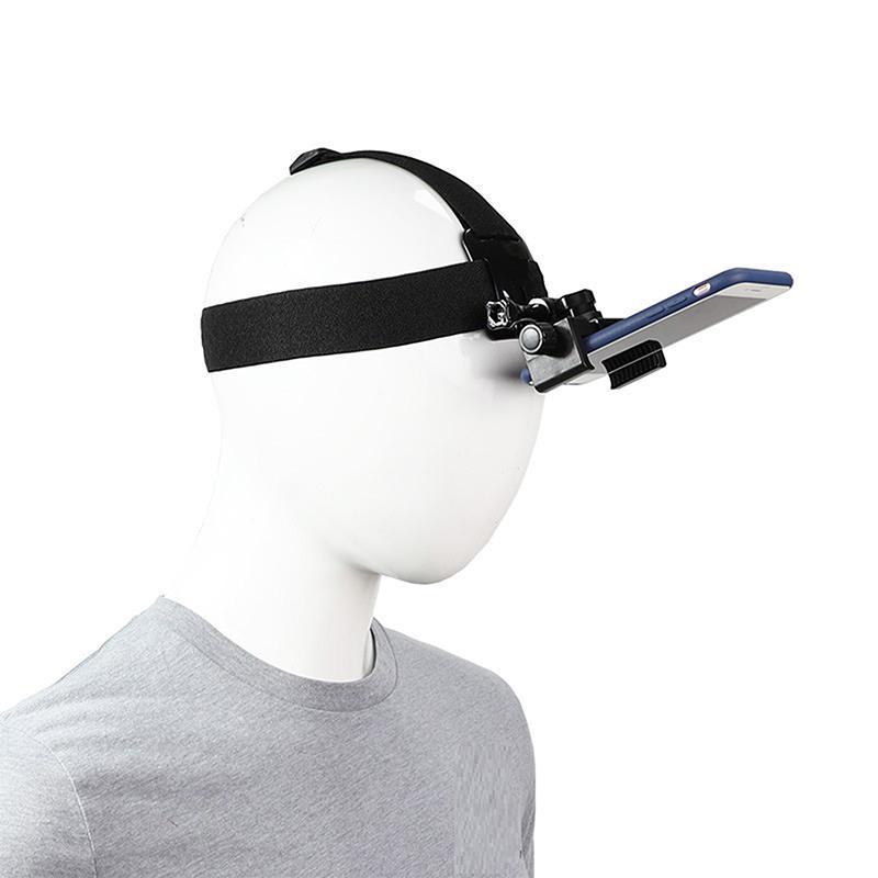 Newsmallbrains Head-Mount Braet Có Thể Điều Chỉnh Phát Sóng Trực Tiếp Giá Đỡ Điện Thoại Di Động Quan Điểm Đầu Tiên Cố Định Braet Quà Tặng NSB