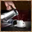Máy làm Espresso bếp cảm ứng bằng thép không gỉ, Cà phê phong cách Ý với nồi Moka trong Chrome hiện đại