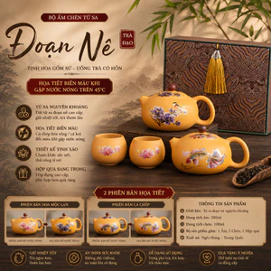 BỘ ẤM CHÉN TỬ SA ĐOẠN NÊ CAO CẤP – TINH HOA TRÀ ĐẠO