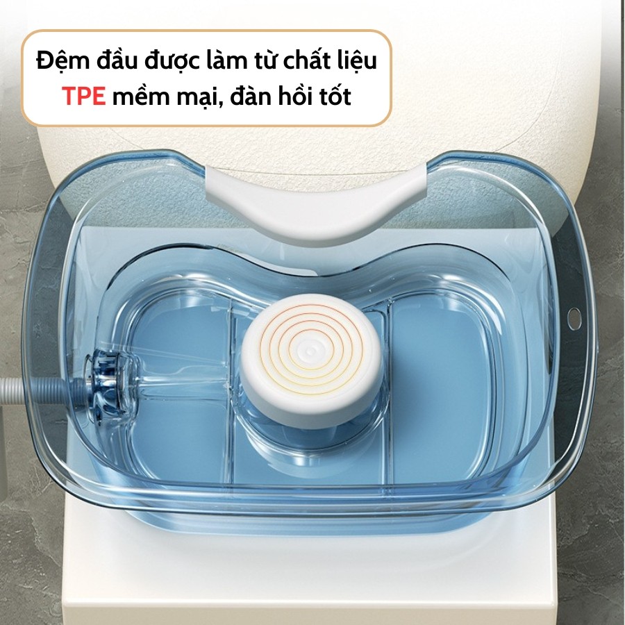 Chậu Gội Đầu Tại Giường ENODA HOME, Thau Gội Đầu Cho Bà Bầu, Trẻ Em, Người Bệnh Nhựa PP Bền Đẹp An Toàn C080