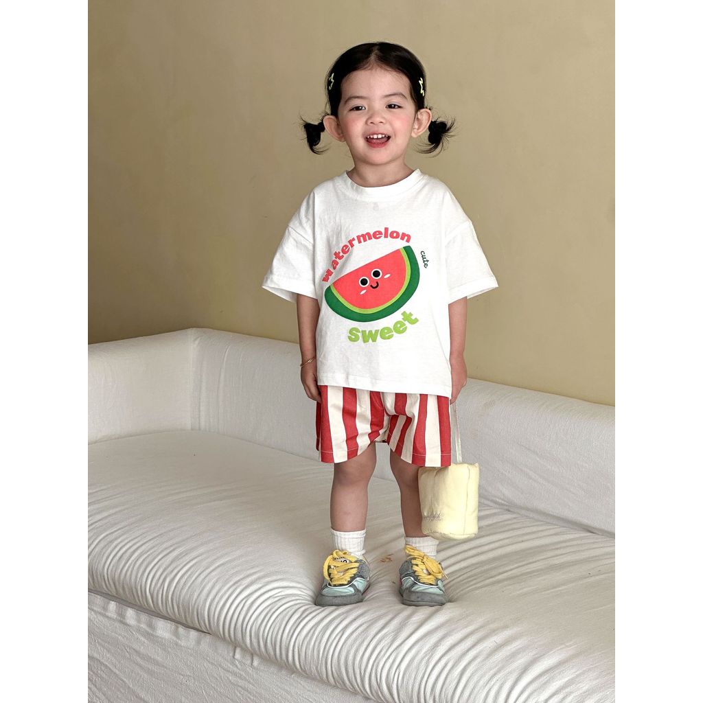 Trẻ Em Mùa Hè Phù Hợp Với Cotton Nguyên Chất 2026 Phong Cách Mới Mùa Hè Quần Áo Bé Trai Áo Thun Tay Ngắn Quần Short