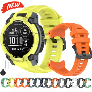 Dây đeo silicon 22mm 26mm cho Garmin Instinct 3 45 50mm dây đeo đồng hồ thể thao cho Instinct 3 Năng lượng mặt trời Amoled Correa nogaps vòng tay