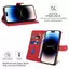 YJD Ốp Lưng Cho Honor 600 Pro Đường Cong Khe Cắm Thẻ Da Dây Đeo Tay Chống Rơi Vỏ Điện Thoại