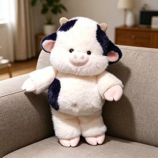 【BabyJoy】gấu bông bò sữa heo biết chạy nhồi bông êm mịn dễ thương ôm ngủ quà tặng sinh nhật cho trẻ