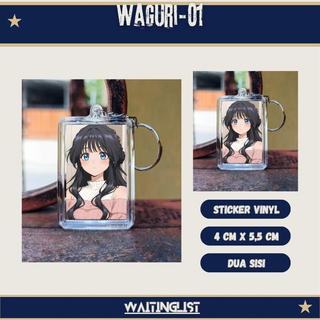 Keychain Gantungan Kunci The Fragrant Flower Blooms with Dignity - Waguri - Rintaro - Subaru - Saku - Waguri-01