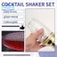 Bộ bình lắc cocktail thủy tinh 13Oz - Bình lắc thủy tinh cho cocktail, Bình lắc uống cocktail và cocktail Bình lắc vàng Dễ sử dụng