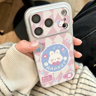 Thỏ tròn Linger Đối với iPhone 17/16Pro Corning Shell Dán da đơn giản mới
