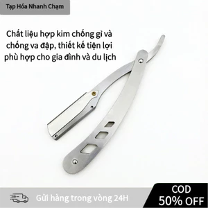 【COD】Dao cạo mặt nam Barber Dragon (không bao gồm lưỡi), cầm tay chắc chắn, lý tưởng cho cắt tóc tỉa râu tại nhà.