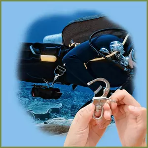 Móc treo thuyền thép không gỉ, dễ dàng xoay 360 độ, phù hợp cho lặn và dùng spinnaker