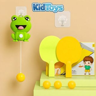 Bộ đồ chơi bóng bàn treo tường KidToys – tập phản xạ vận động cho bé