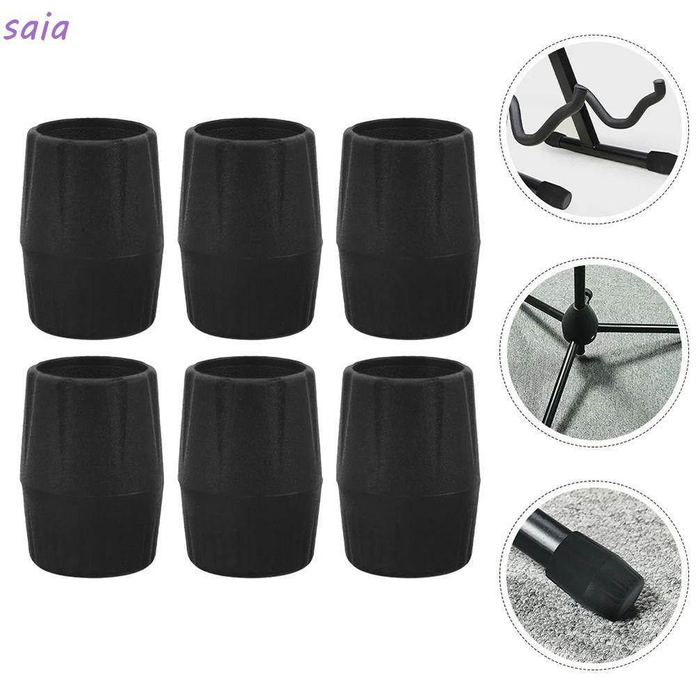 SAIA 1 / 6 Chiếc Đàn Guitar Đứng Chân Miếng Lót, Nội Thất Cao Su Silicon Chân Bao, Micro Guitar Giá Đỡ Bao Bọc Acoustic Chống Trơn Trượt Bảo Vệ Chân