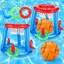 ROLY Bơm Hơi Vòng Ném Ferrule Trò Chơi, Đồ Chơi Bể Bơi Nổi Tương Tác Ngoài Trời, Đồ Dùng Tiệc Đi Biển Vui Vẻ Nổi Bóng Rổ Vòng Bơi Bóng Bể Bơi Trò Chơi