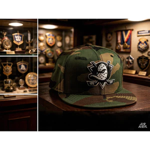 Mũ Snapback E2RA 9Fifty NHL Anaheim Ducks Camo - Thêu Nhiều Màu, Phù Hợp Cho Nam Nữ Ra Ngoài Trời