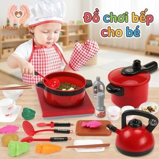 Bộ đồ chơi nhà bếp cho trẻ em Giả vờ đồ chơi nấu ăn Bộ bữa ăn cắt trái cây Đồ chơi nhập vai giáo dục