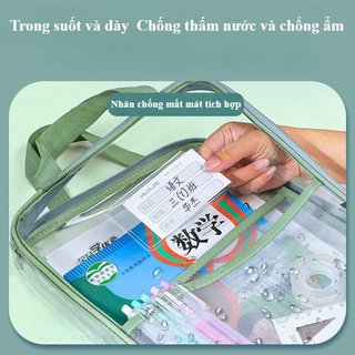 Túi đựng hồ sơ Zip lưới trong suốt Túi đựng tài liệu Dung tích lớn Nhà tổ chức trường học văn phòng bền bỉ