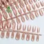 30 Chiếc Đầu Móng Tay Giả Thời Trang Có Thể Đeo Móng Tay Giả Đơn Giản Full Cover Bấm Vào Móng Tay DIY Mặc Dụng Cụ Làm Móng Tay [Mới]