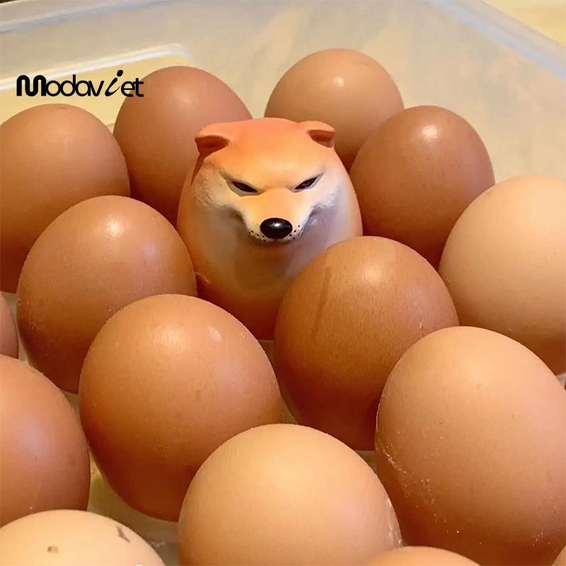 [modavietnamshop] Sáng Tạo Shiba Inu Hình Quả Trứng Thực Tế PVC Trang Trí Bàn Làm Việc Trang Trí Cho Chó & Trứng Cho Văn Phòng Tại Nhà Quà Tặng Giáng Sinh Vui Vẻ Đẹp