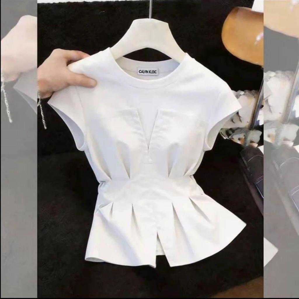 Áo thun ngắn tay thiết kế mới, thời trang và lịch sự, phù hợp mùa hè, seckill thời gian có hạn